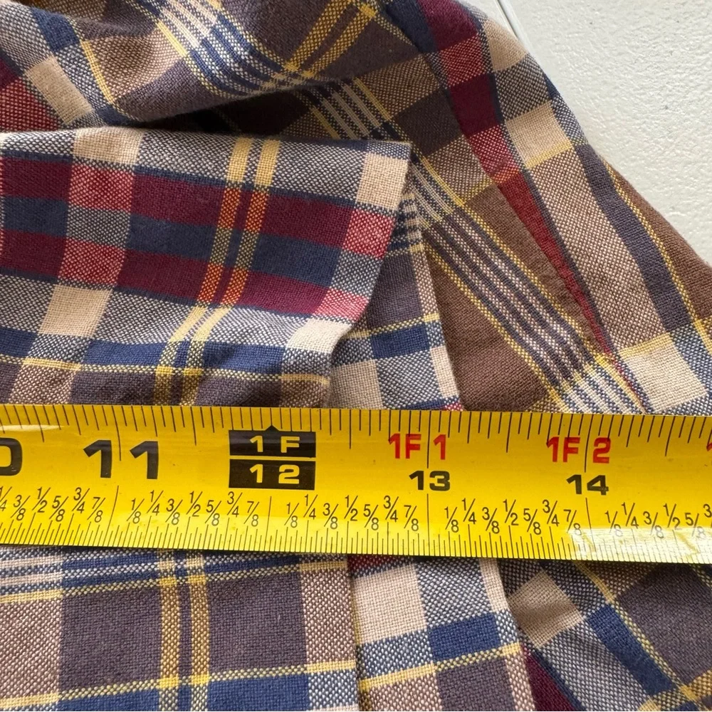 Vintage Polo Ralph Lauren Shorts Mens 40‎ Multicolored Plaid 12 Inch Inseam